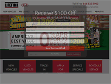Tablet Screenshot of lifetimekia.com